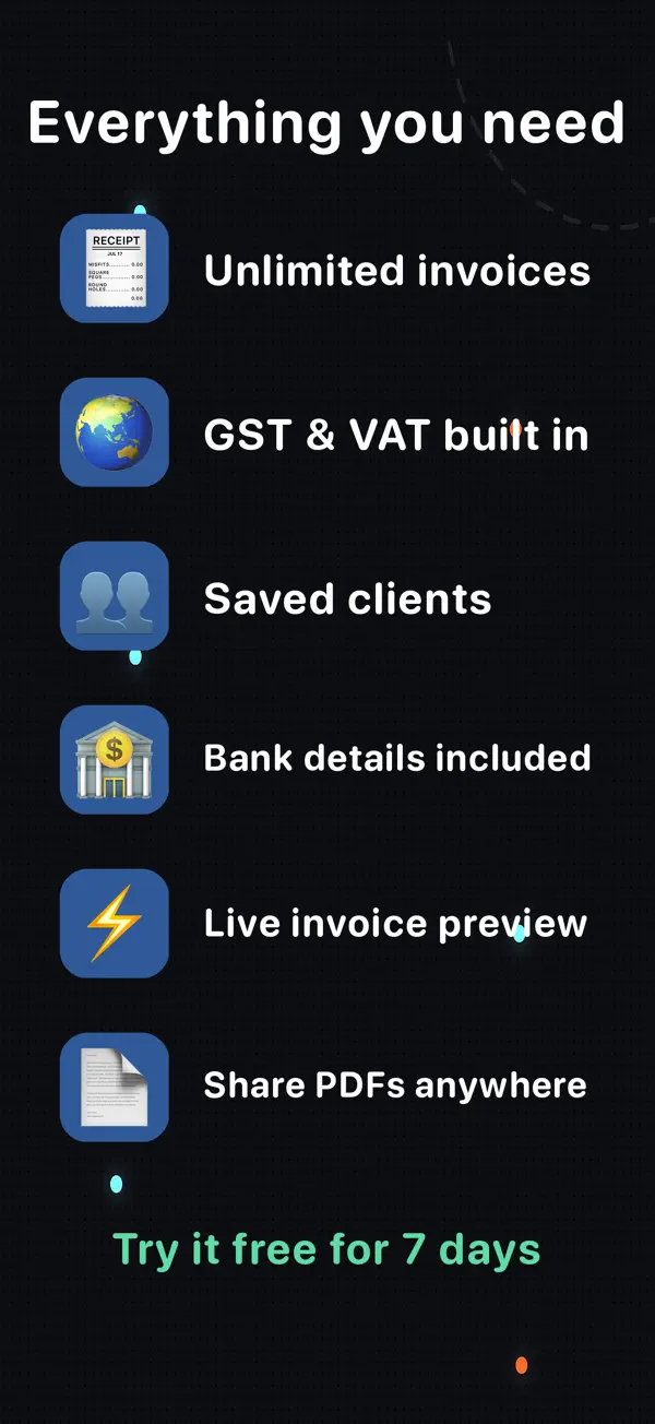 InvoiceSonic iPhone app — recurring invoices, reminders and tracking